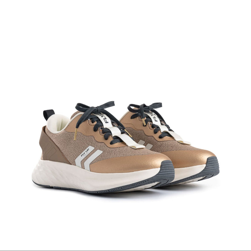 Zapatillas Mujer Fly Up Spirited Liviana - Marrón