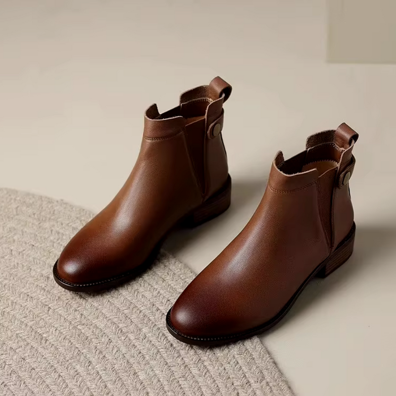 Bota Femenina de Cuero Begonha