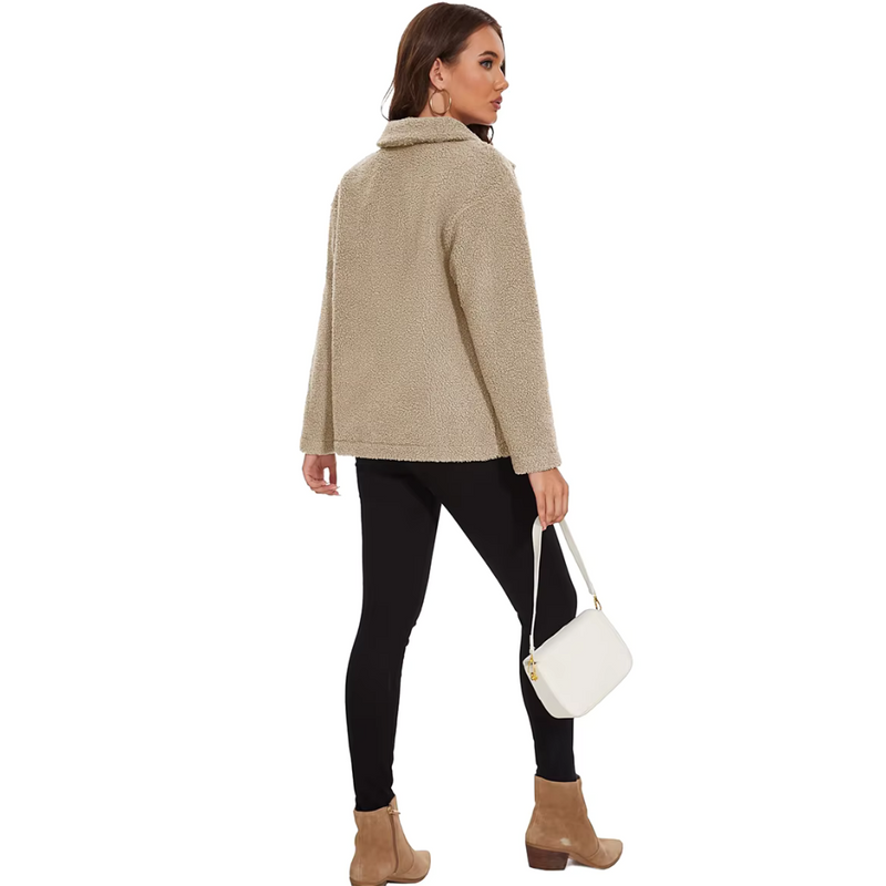 Chaqueta Femenina Forrada Fuzzy