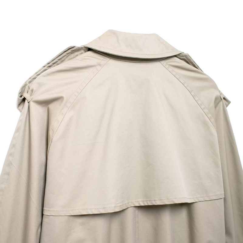 Chaqueta Trench con Solapa para Mujer