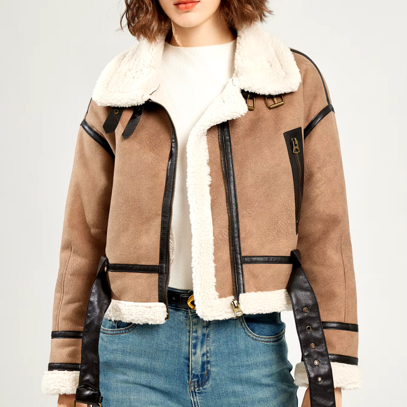 Chaqueta de Cuero para Mujer Anquita