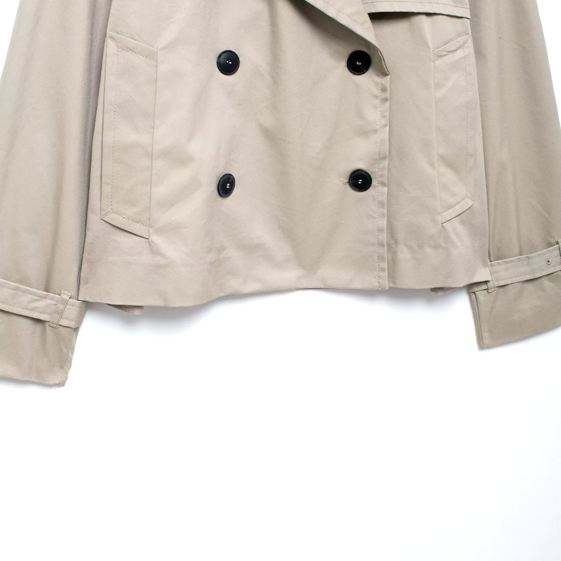 Chaqueta Trench con Solapa para Mujer
