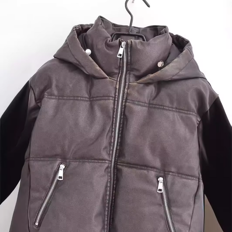 Chaqueta Femenina Parka Forrada Stand