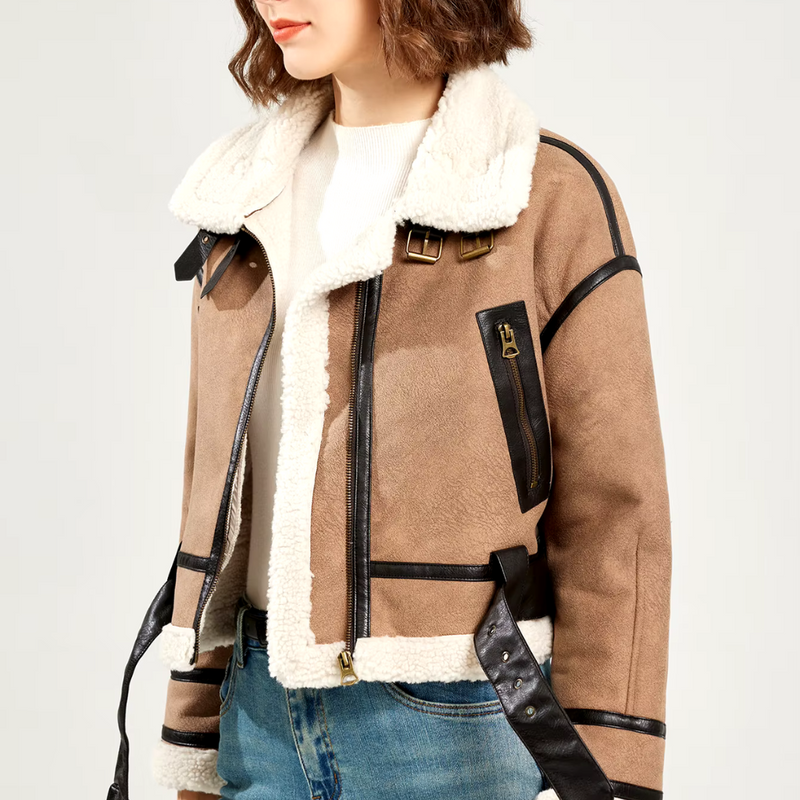 Chaqueta de Cuero para Mujer Anquita