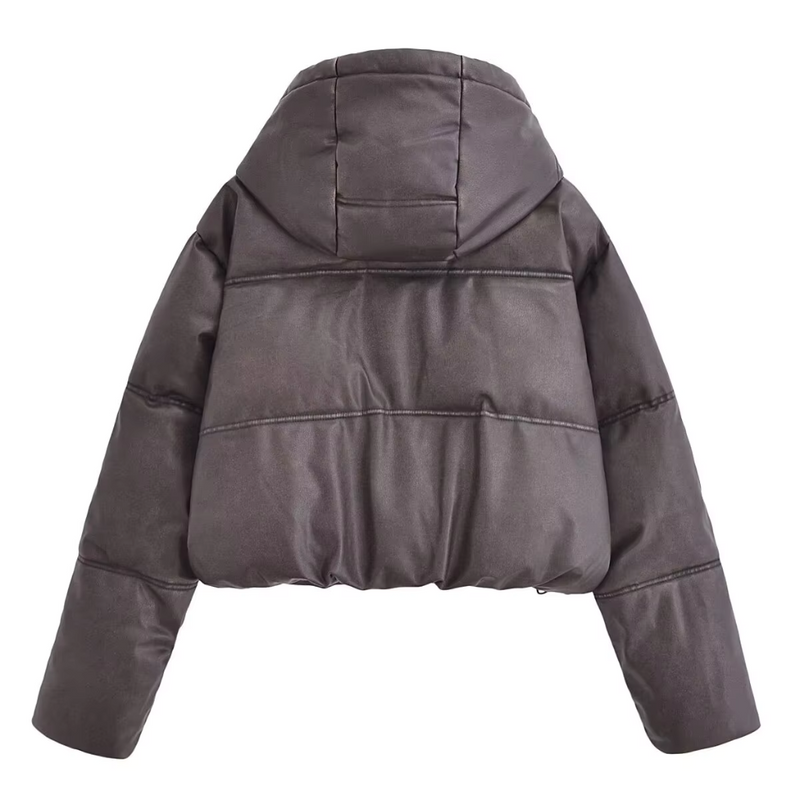 Chaqueta Femenina Parka Forrada Stand