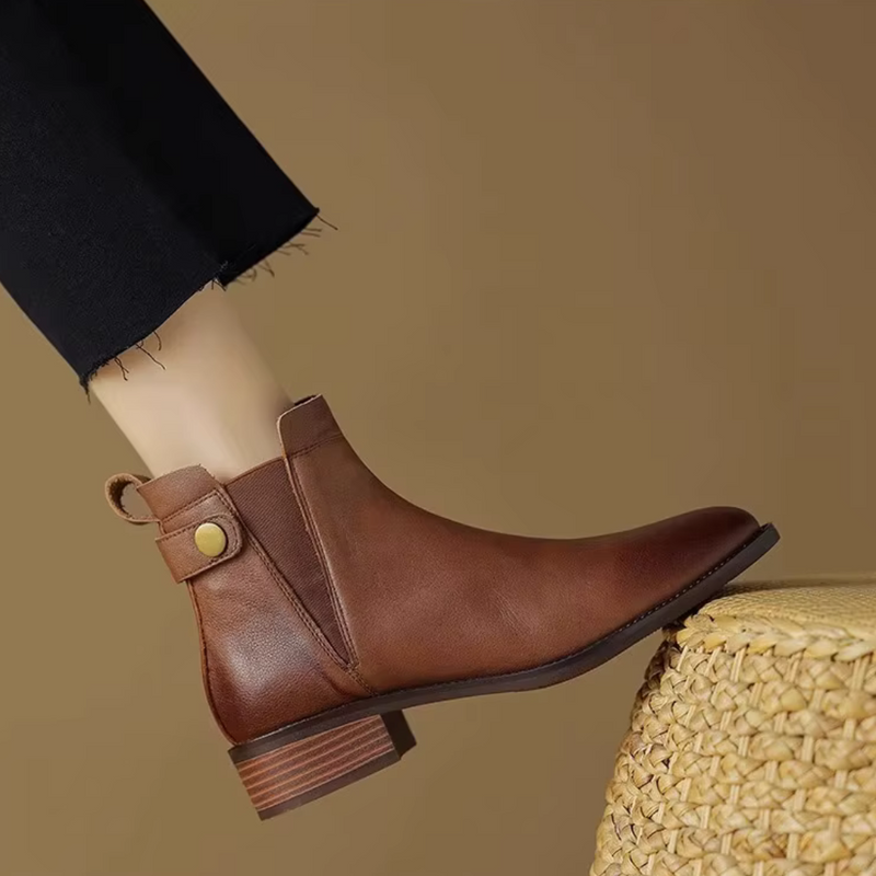 Bota Femenina de Cuero Begonha