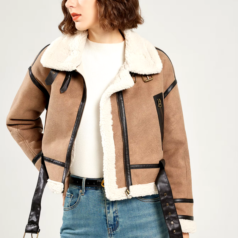 Chaqueta de Cuero para Mujer Anquita