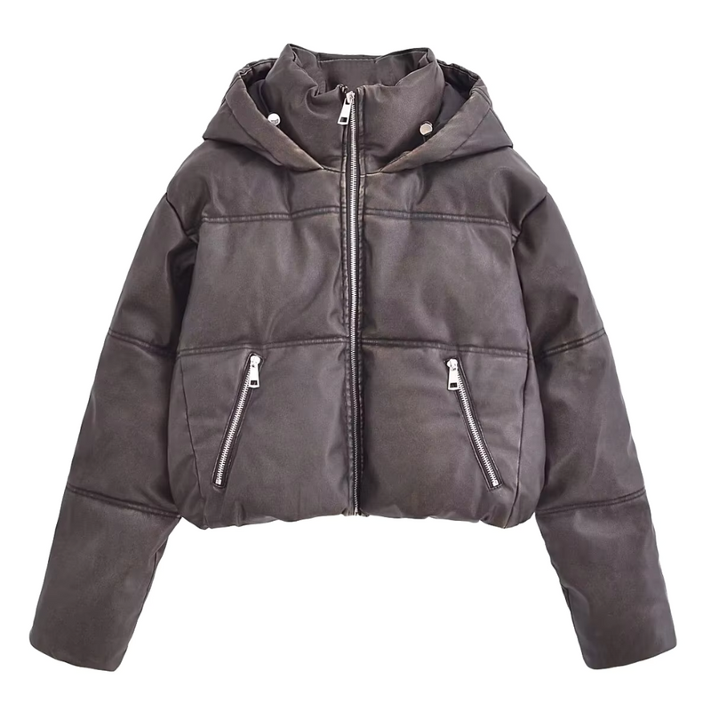 Chaqueta Femenina Parka Forrada Stand