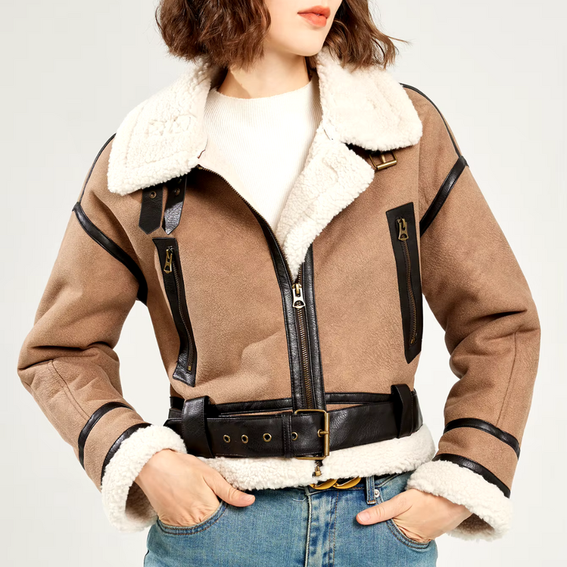 Chaqueta de Cuero para Mujer Anquita