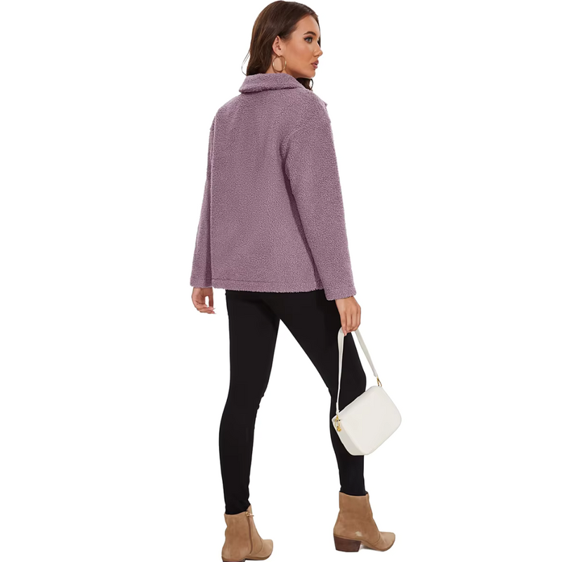 Chaqueta Femenina Forrada Fuzzy