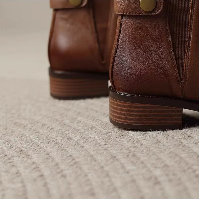 Bota Femenina de Cuero Begonha