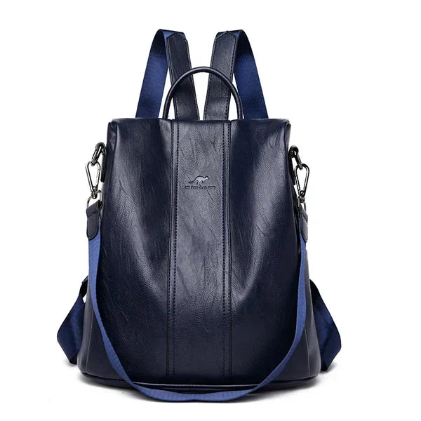 Mochila Femenina Vintage de Cuero