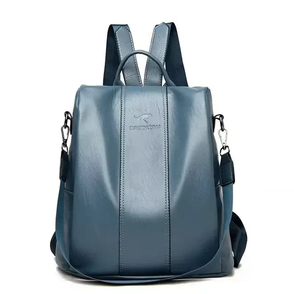 Mochila Femenina Vintage de Cuero